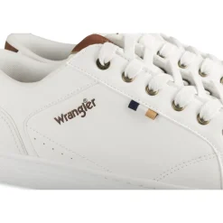 Baskets BLANC Homme Motif Multicolore Lacets