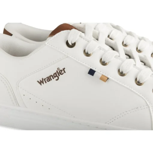 Baskets BLANC Homme Motif Multicolore Lacets