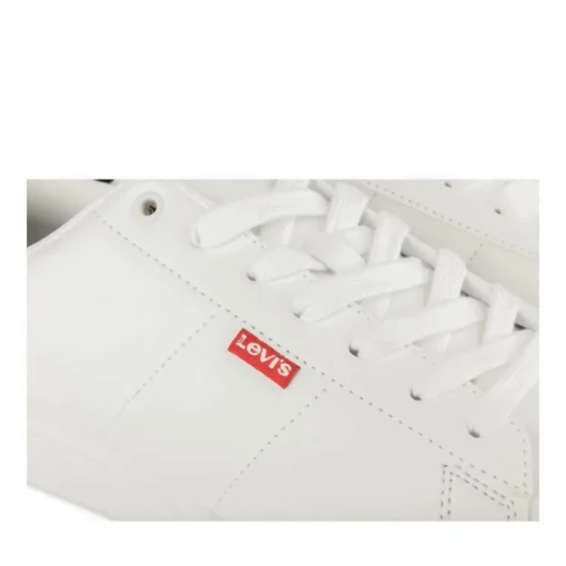 Baskets BLANC Homme Motif Uni A Enfiler