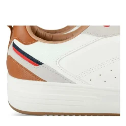 Baskets BLANC Homme Motif Uni Lacets