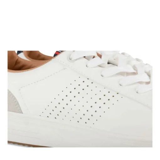 Baskets BLANC Homme Motif Uni Lacets