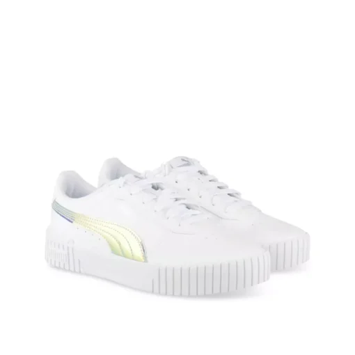 Baskets BLANC PUMA Carina 2.0 Holo JR