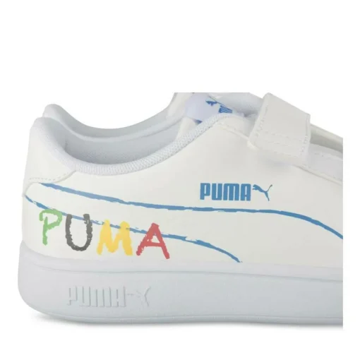 Baskets BLANC PUMA Smash