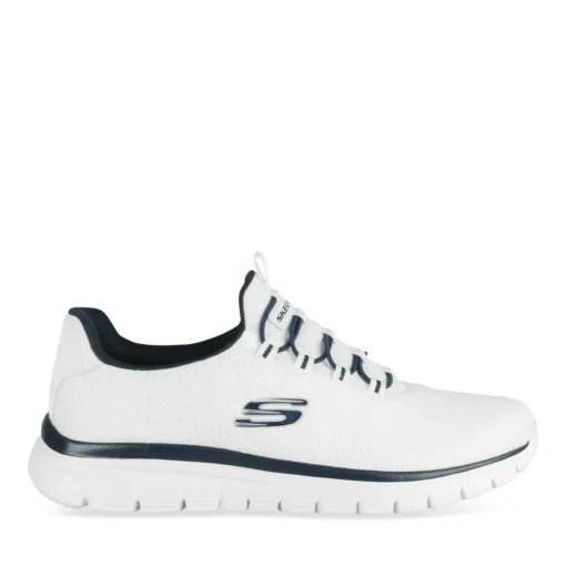 Baskets BLANC SKECHERS Burns
