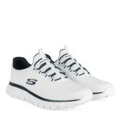Baskets BLANC SKECHERS Burns
