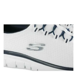 Baskets BLANC SKECHERS Burns