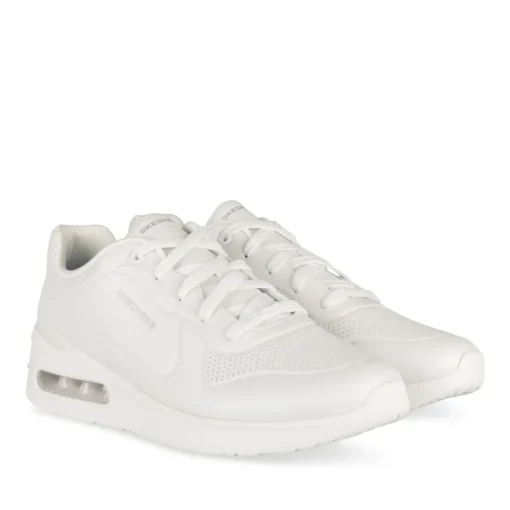 Baskets BLANC SKECHERS SOLITAIR