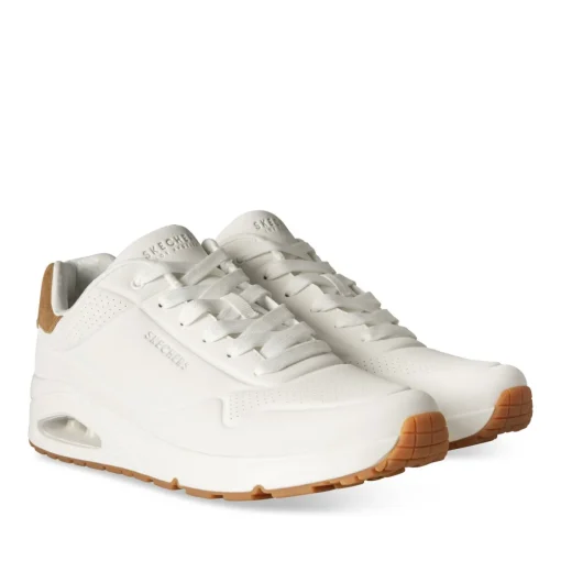 Baskets BLANC SKECHERS UNO