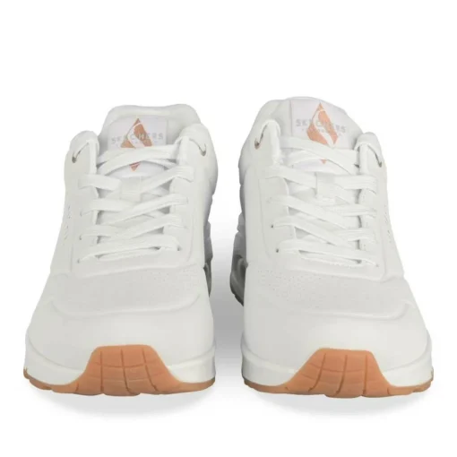 Baskets BLANC SKECHERS Uno Golden Air