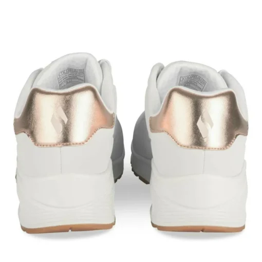 Baskets BLANC SKECHERS Uno Golden Air