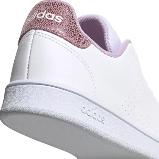 Baskets BLANCHES ADIDAS Advantage K