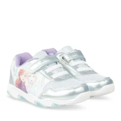 Baskets BLEU Fille Motif Uni Scratch