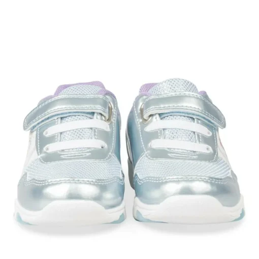 Baskets BLEU Fille Motif Uni Scratch