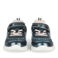Baskets BLEU Fille Motif Uni Scratch