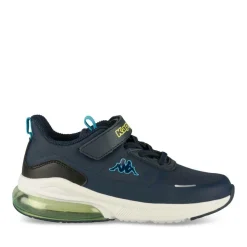 Baskets BLEU Garçon Motif Uni Lacets