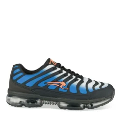 Baskets BLEU Garçon Motif Uni Lacets