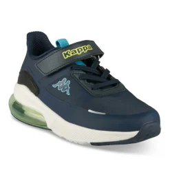 Baskets BLEU Garçon Motif Uni Lacets