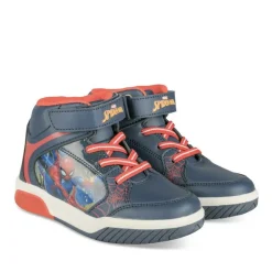 Baskets BLEU Garçon Motif Multicolore Scratch