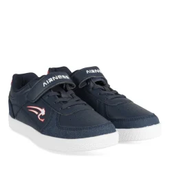 Baskets BLEU Garçon Motif Uni Scratch + Elastique