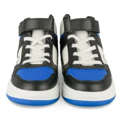 Baskets BLEU Garçon Motif Uni Scratch