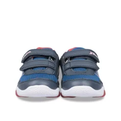 Baskets BLEU Garçon Motif Multicolore Scratch