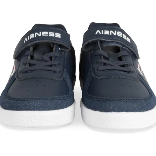 Baskets BLEU Garçon Motif Uni Scratch + Elastique