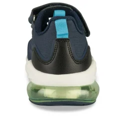 Baskets BLEU Garçon Motif Uni Lacets