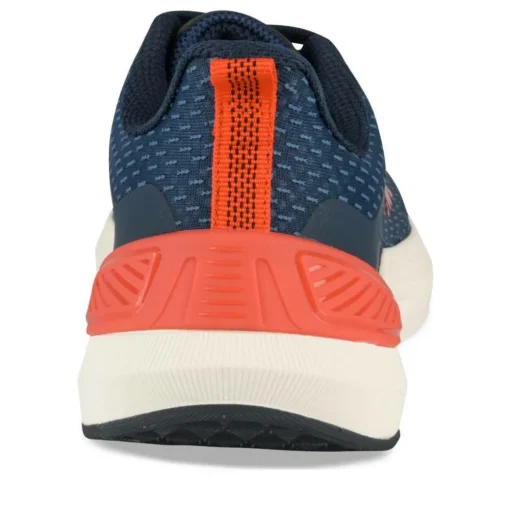 Baskets BLEU Garçon Motif Uni Lacets
