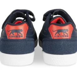 Baskets BLEU Garçon Motif Uni Scratch + Elastique