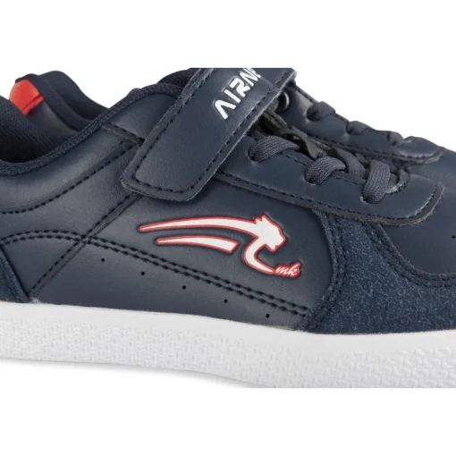 Baskets BLEU Garçon Motif Uni Scratch + Elastique