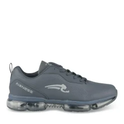 Baskets BLEU Homme Motif Uni Lacets