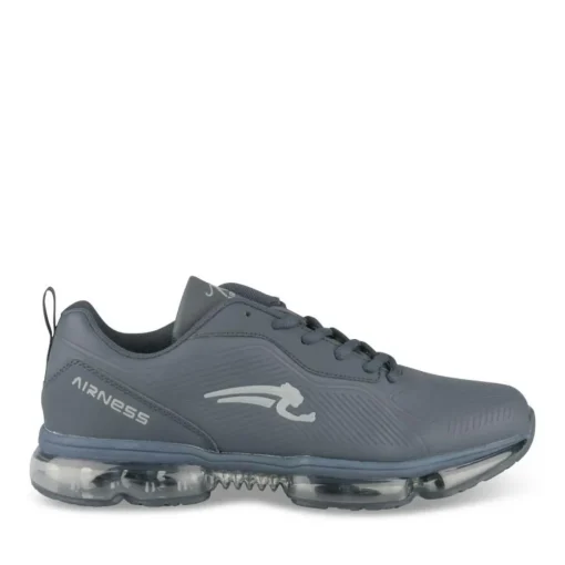 Baskets BLEU Homme Motif Uni Lacets