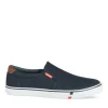 Baskets BLEU Homme Motif Uni A Enfiler