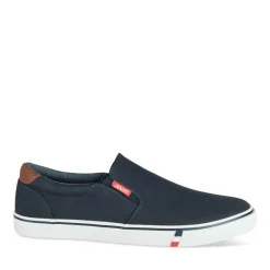 Baskets BLEU Homme Motif Uni A Enfiler