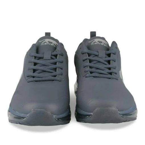 Baskets BLEU Homme Motif Uni Lacets