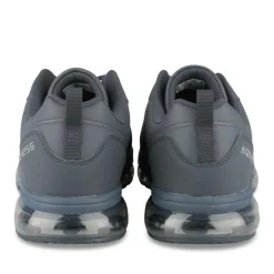 Baskets BLEU Homme Motif Uni Lacets