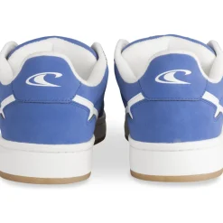 Baskets BLEU Homme Motif Uni Lacets