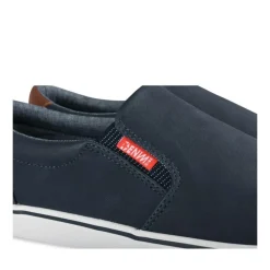 Baskets BLEU Homme Motif Uni A Enfiler