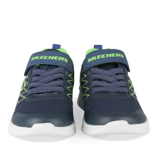 Baskets BLEU SKECHERS Microspec Texlor