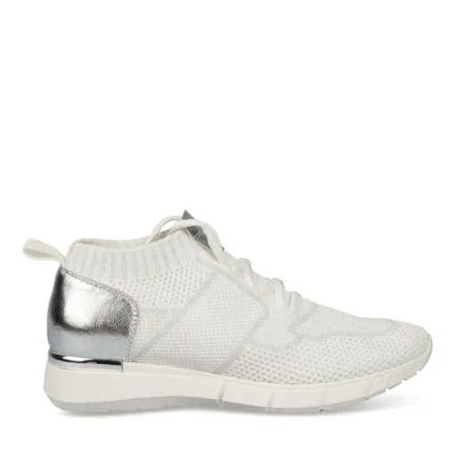 Baskets Chaussette BLANC Femme A Enfiler