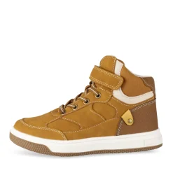 Baskets COGNAC Garçon Motif Uni Scratch + Elastique