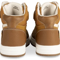 Baskets COGNAC Garçon Motif Uni Scratch + Elastique