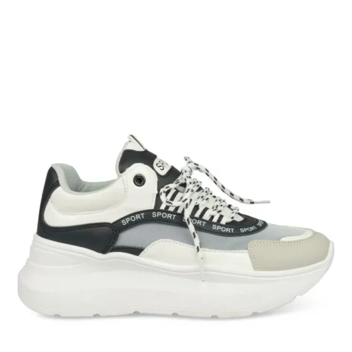 Baskets Dad Shoes BLANC Femme Motif Uni