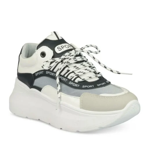 Baskets Dad Shoes BLANC Femme Motif Uni