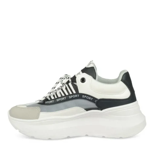 Baskets Dad Shoes BLANC Femme Motif Uni