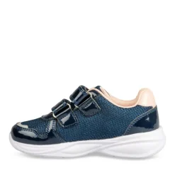 Baskets Dad Shoes BLEU Fille Motif Uni Scratch