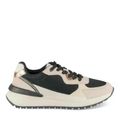 Baskets Dad Shoes NOIR Femme Motif Uni Lacets