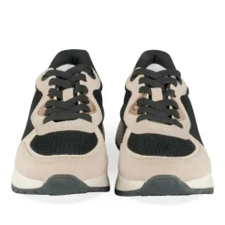 Baskets Dad Shoes NOIR Femme Motif Uni Lacets
