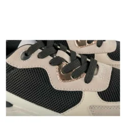 Baskets Dad Shoes NOIR Femme Motif Uni Lacets