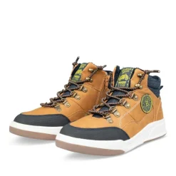 Baskets Fourré COGNAC Garçon Motif Uni Lacets